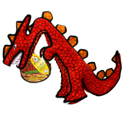 Tuffy Dinosaures - Destructosaurus - Jouet Flottant Ultra Résistant pour Chiens