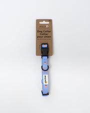 DEXYPAWS Collier Polyester Motifs Mandarines XS Bleu Ciel
