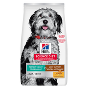 Hill's Science Diet - Poids Parfait et Soutien Articulaire (Perfect Weight & Joint), Poulet et Riz Brun - Nourriture Sèche pour Chiens Adultes