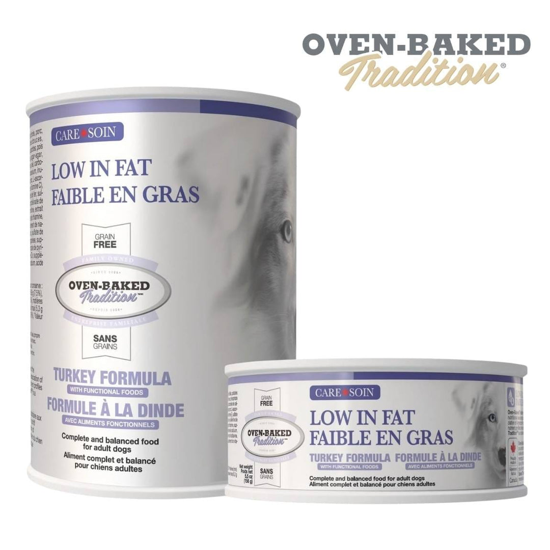 Oven-Baked Tradition Soin - Faible en Gras - Pâté de Dinde - Nourriture Humide Sans Grains pour Chiens Adultes