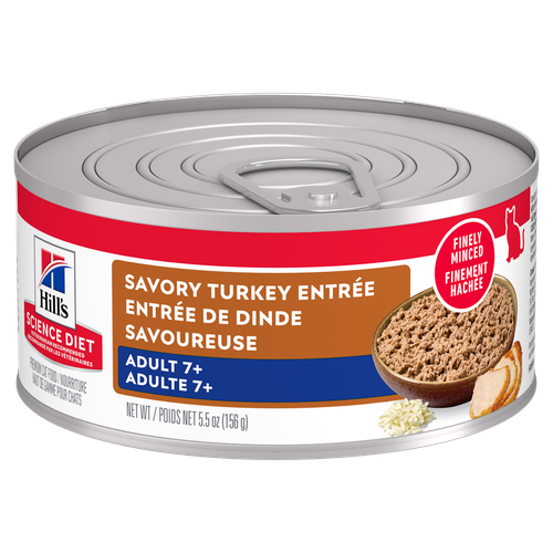 Hill's Science Diet - Entrée de Dinde Savoureuse - Nourriture Humide pour Chats Adultes 7+ Ans