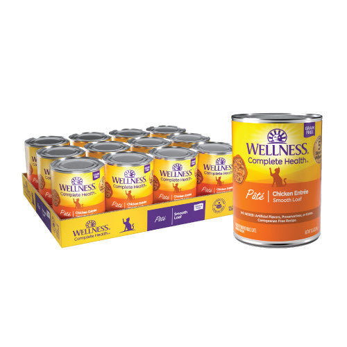 Wellness Complete Health - Pâté de Poulet - Nourriture Humide Sans Grains pour Chats Adultes