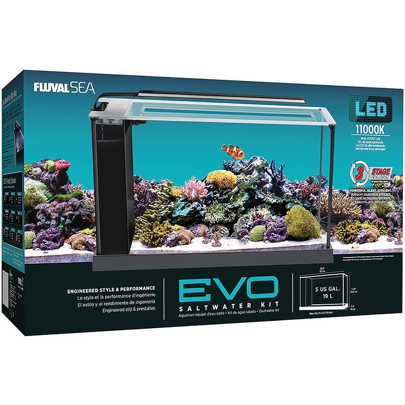 Fluval Sea - Aquarium d'Eau de Mer Équipé Evo - Aquarium pour Poissons
