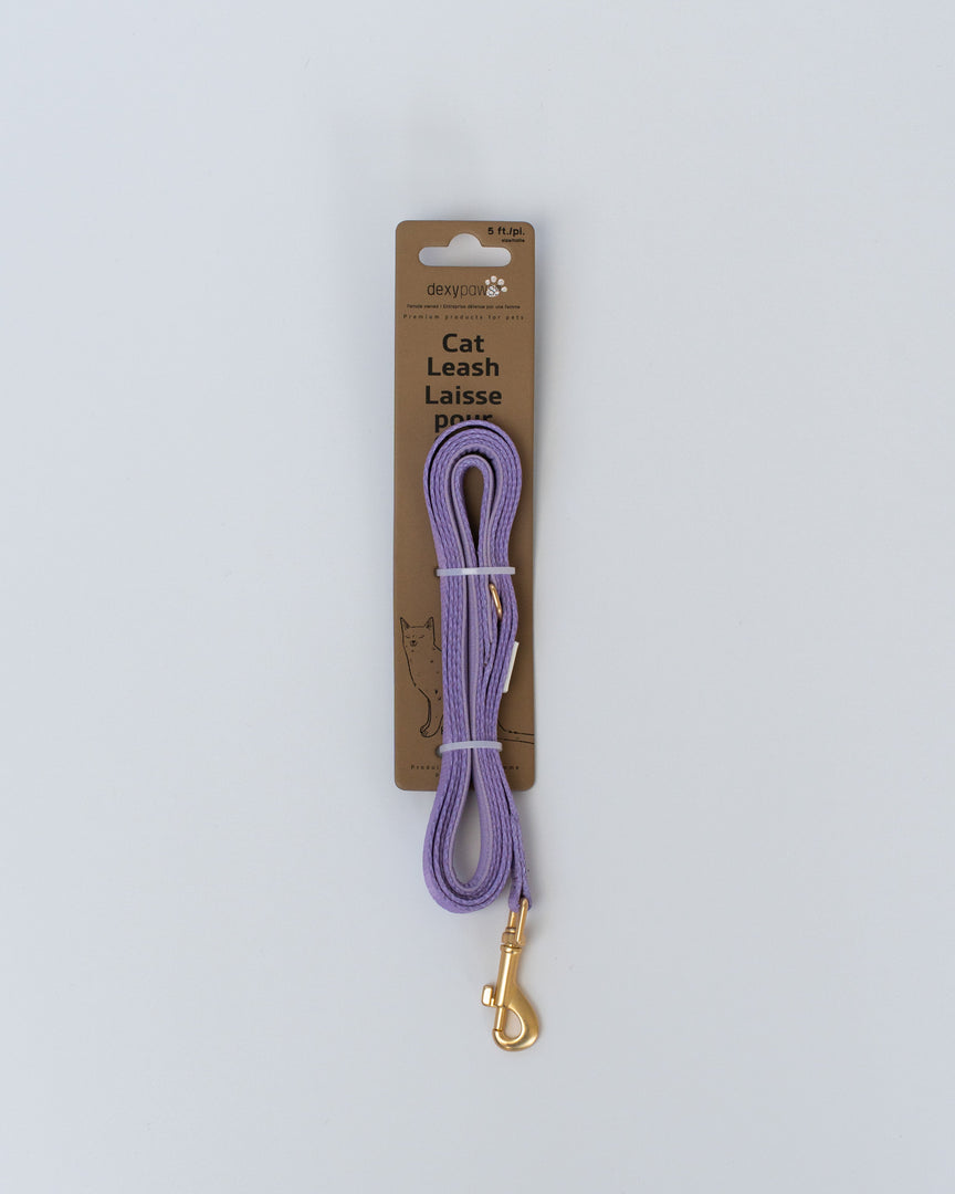 DEXYPAWS Chat Laisse Polyester 5' Lilas
