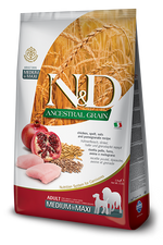 Voir l’image dans la galerie, Farmina N&amp;D Grains Ancestraux - Poulet, Épeautre, Avoine et Grenade - Nourriture Sèche pour Chiens de Moyennes et Grandes Races