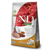 Famina N&D Quinoa - Peau et Pelage, Caille - Nourriture Sèche Sans Grains pour Chiens