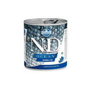 Famina N&D Océan - Chien Saumon et Morue - Nourriture Humide Sans Grains pour Chiens