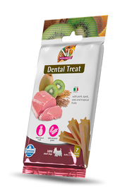 Farmina N&D Tropical Selection - Bâtons Dentaires Porc et Fruits Tropicaux - Gâteries pour Chiens de Petite Race