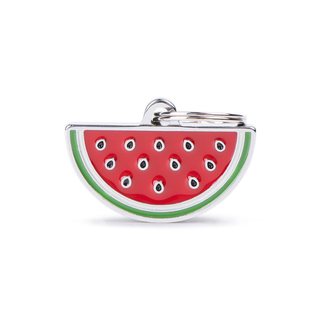 My Family - Nourriture Melon d'Eau - Médaille d'Identité pour Chiens