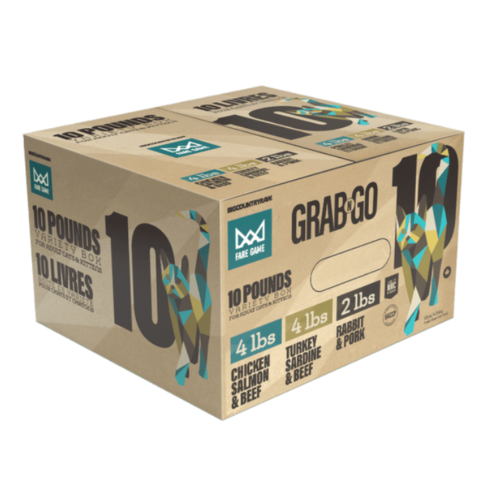 Big Country Raw Fare Game - Grab N Go - Nourriture Crue Congelée pour Chats