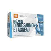 Big Country Raw Signature Blend - Mélange de Dinde, Saumon et Agneau - Nourriture Crue Congelée pour Chiens