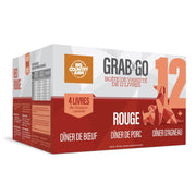 Big Country Raw Grab N Go - Viande Rouge - Nourriture Crue Congelée pour Chiens