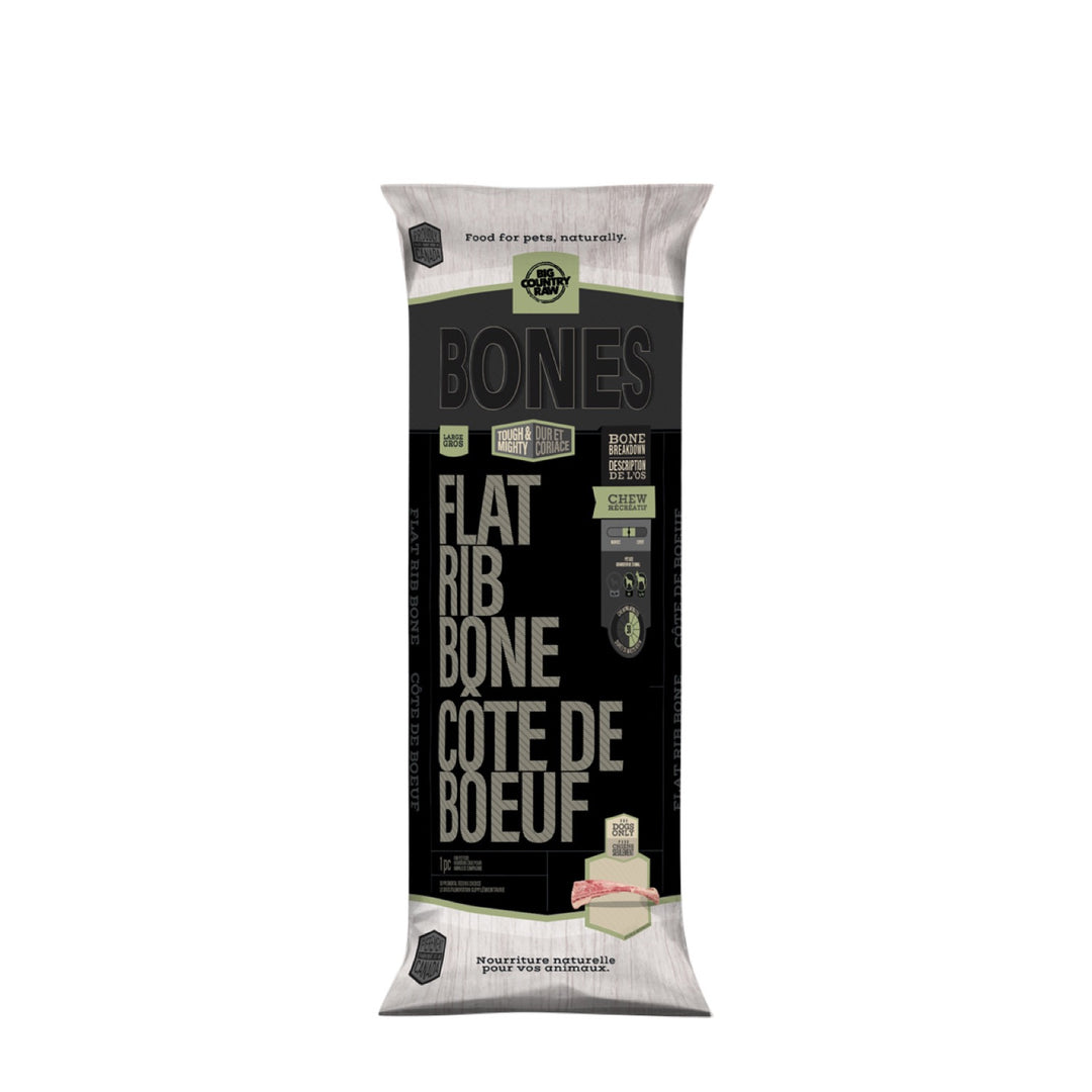 Big Country Raw - Côte de Boeuf - Gâteries Crues Congelées pour Chiens