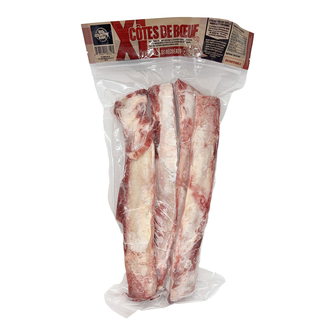 Big Country Raw - Côte de Boeuf - Gâteries Crues Congelées pour Chiens