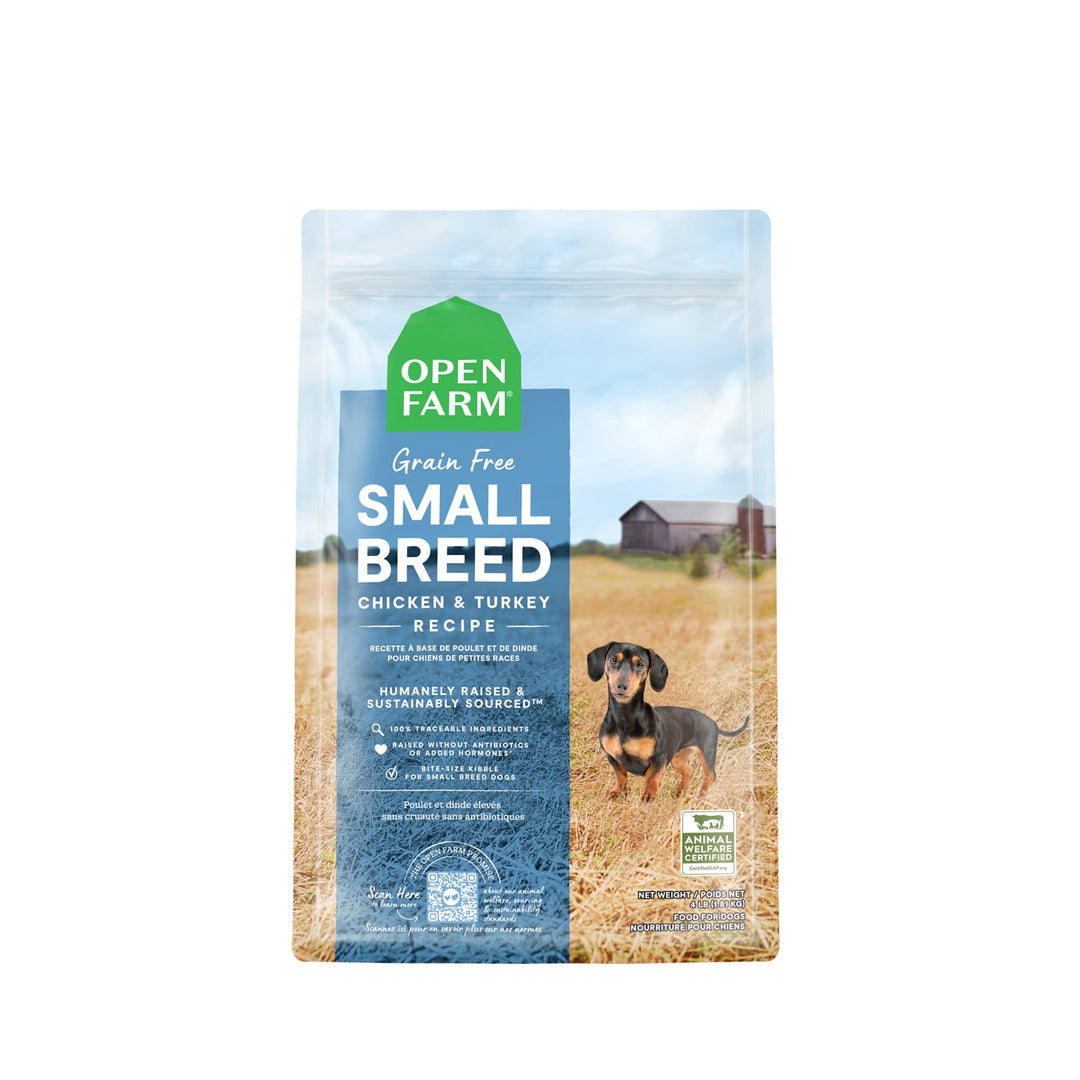 Open Farm Sans Grains - Poulet et Dinde - Nourriture Sèche pour Chiens de Petites Races