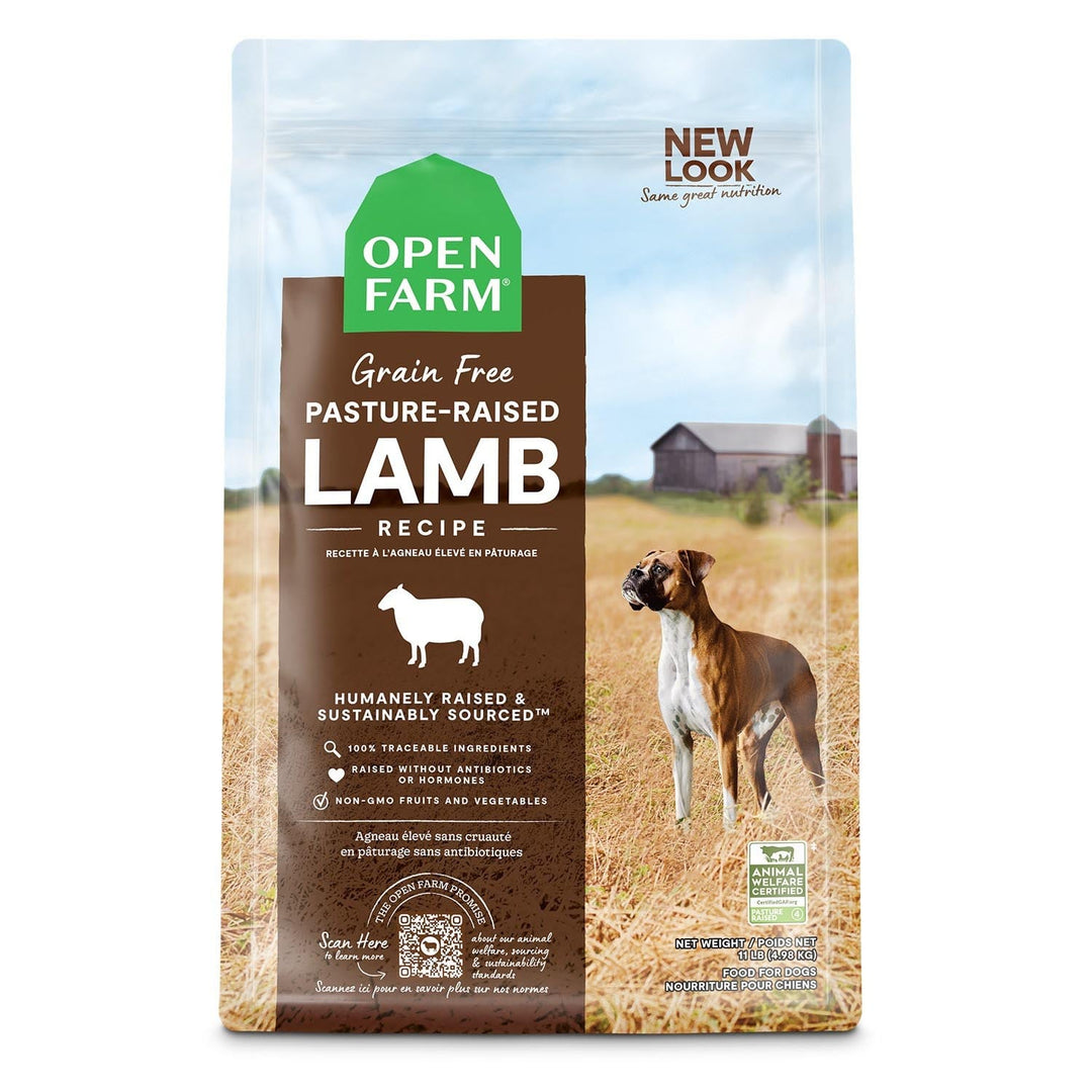 Open Farm Sans Grains - Agneau Élevé en Pâturage - Nourriture Sèche pour Chiens