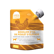 Open Farm - Bouillon d’Os de Poulet d'Élevage - Complément Alimentaire pour Chiens et Chats