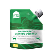 Open Farm - Bouillon d'Os de Dinde d'Élevage - Complément Alimentaire pour Chiens et Chats