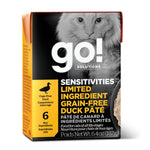 Voir l’image dans la galerie, Petcurean Go! Solutions Sensitivities - Pâté de Canard - Nourriture Humide Sans Grains à Ingrédients Limités pour Chats en Tetra Pak