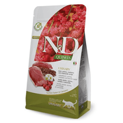 Famina N&D Quinoa - Urinaire, Canard - Nourriture Sèche Sans Grains pour Chats Adultes
