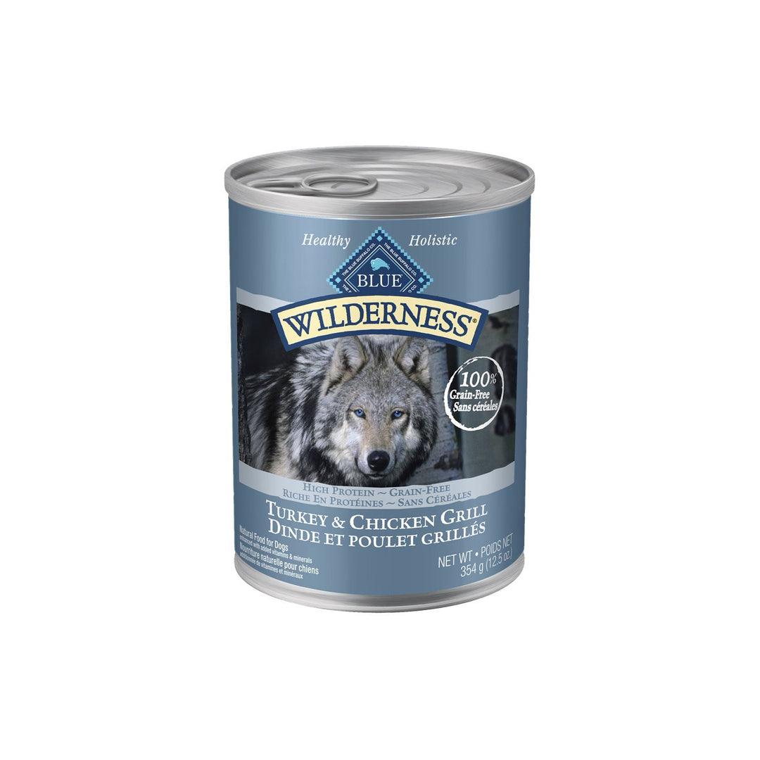 Blue Wilderness - Chien Pâté de Dinde et Poulet Grillés - Nourriture Humide Sans Grains pour Chiens