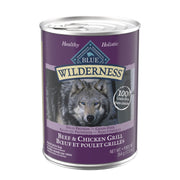 Blue Wilderness - Chien Pâté de Boeuf et Poulet Grillés - Nourriture Humide Sans Grains pour Chiens