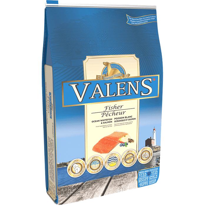 Valens - Pêcheur - Poisson Blanc Océanique et Saumon - Nourriture Sèche pour Chiens Adultes