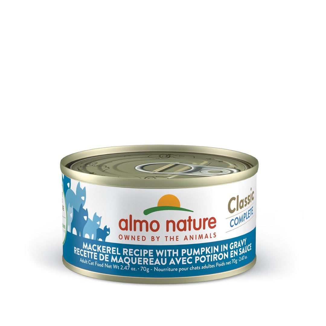 Almo Nature Classic Complete - Maquereau et Potiron en Sauce - Nourriture Humide pour Chats Adultes