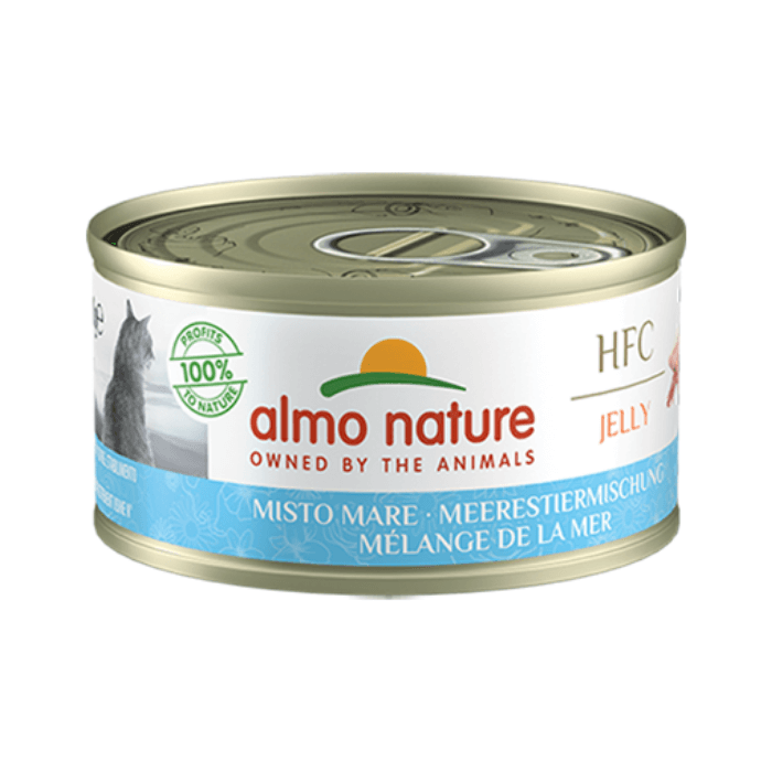 Almo Nature HQS Natural - Mélange de la Mer au Bouillon - Nourriture Humide pour Chats Adultes
