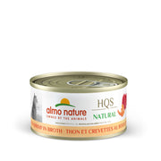 Almo Nature HQS Natural - Chat Thon avec Crevette au Bouillon - Nourriture Humide pour Chats