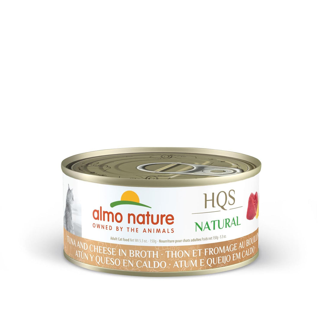 Almo Nature HQS Natural - Thon et Fromage au Bouillon - Nourriture Humide pour Chats Adultes