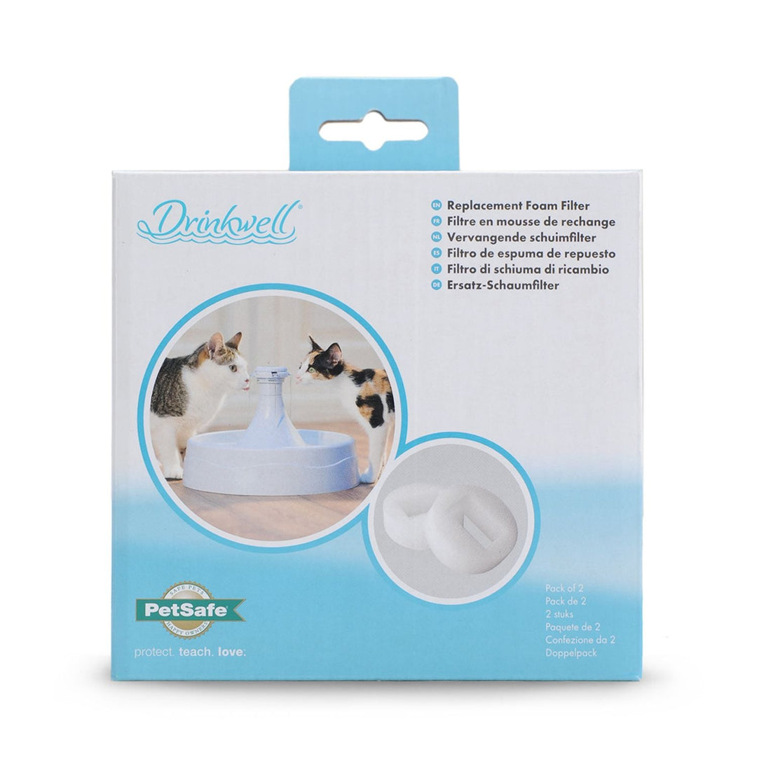 Petsafe - Drinkwell Préfiltres en Mousse pour Fontaine 360 en Plastique - Accessoire de Fontaine pour Chiens et Chats