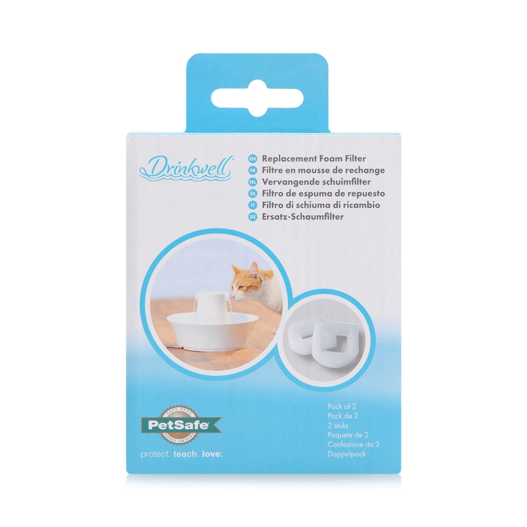 Petsafe - Drinkwell Préfiltres en Mousse pour Fontaines en Acier Inoxydable et Porcelaine - Accessoire de Fontaine pour Chiens et Chats