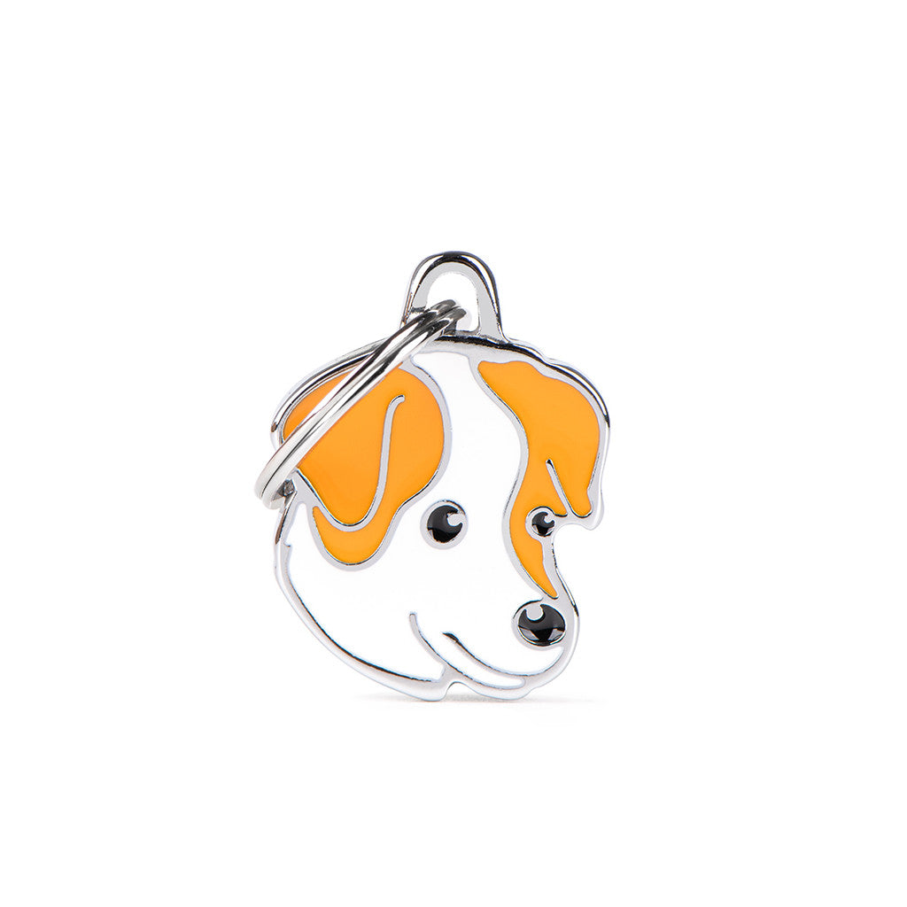 My Family - Friends Jack Russel Blanc & Marron - Médaille d'Identité pour Chiens