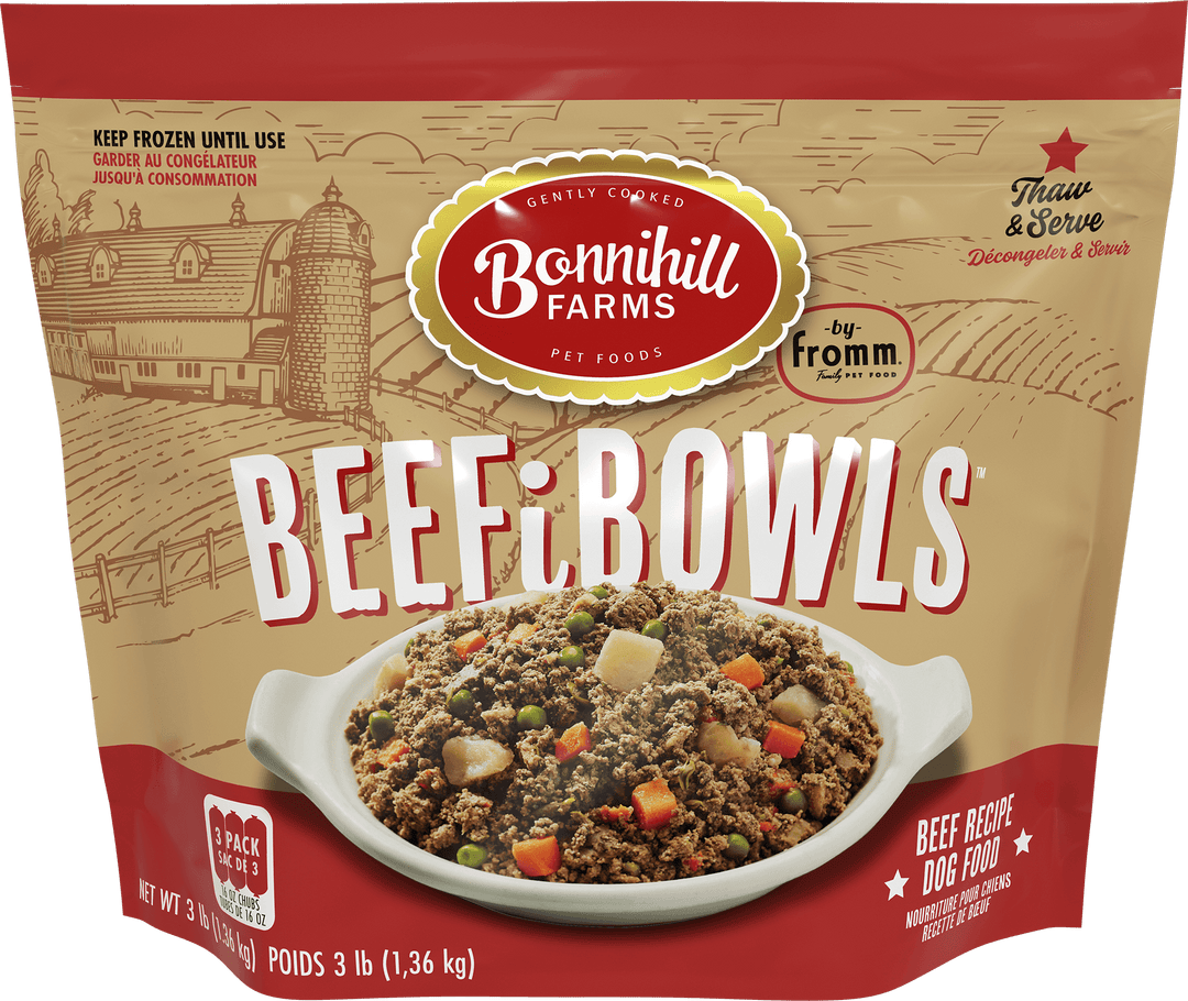 Fromm Bonnihill - BeefiBowls au Boeuf - Nourriture Cuite Congelée pour Chiens