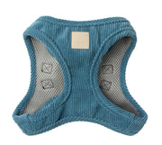 FUZZYARD Life Harnais Step-In Velours Côtelé Bleu S