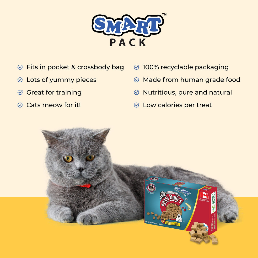 Benny Bully's Mini Chops - Foie de Boeuf et Poisson - Gâteries Lyophilisées pour Chats