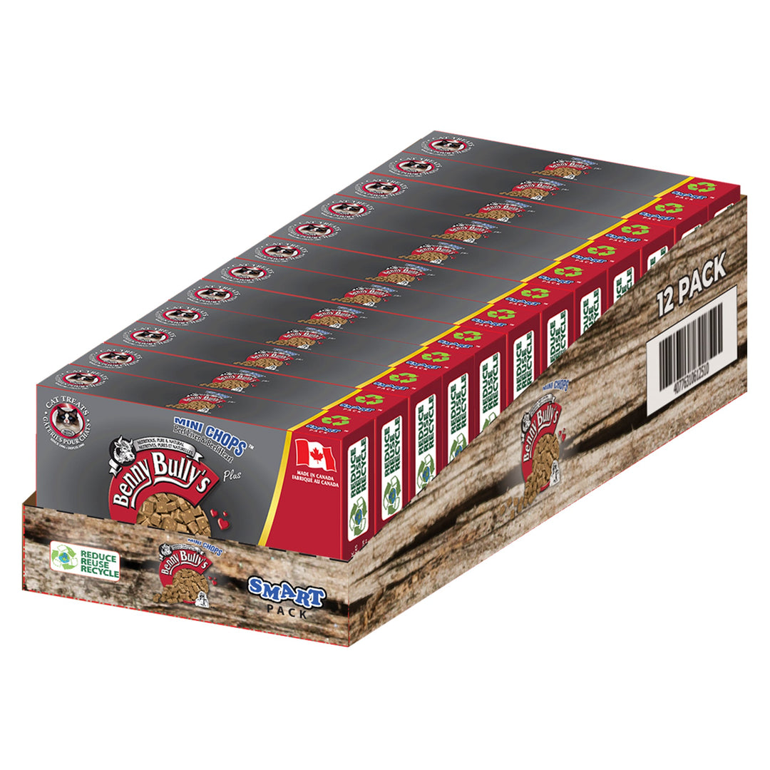 Benny Bully's Mini Chops - Foie de Boeuf et Coeurs - Gâteries Lyophilisées pour Chats