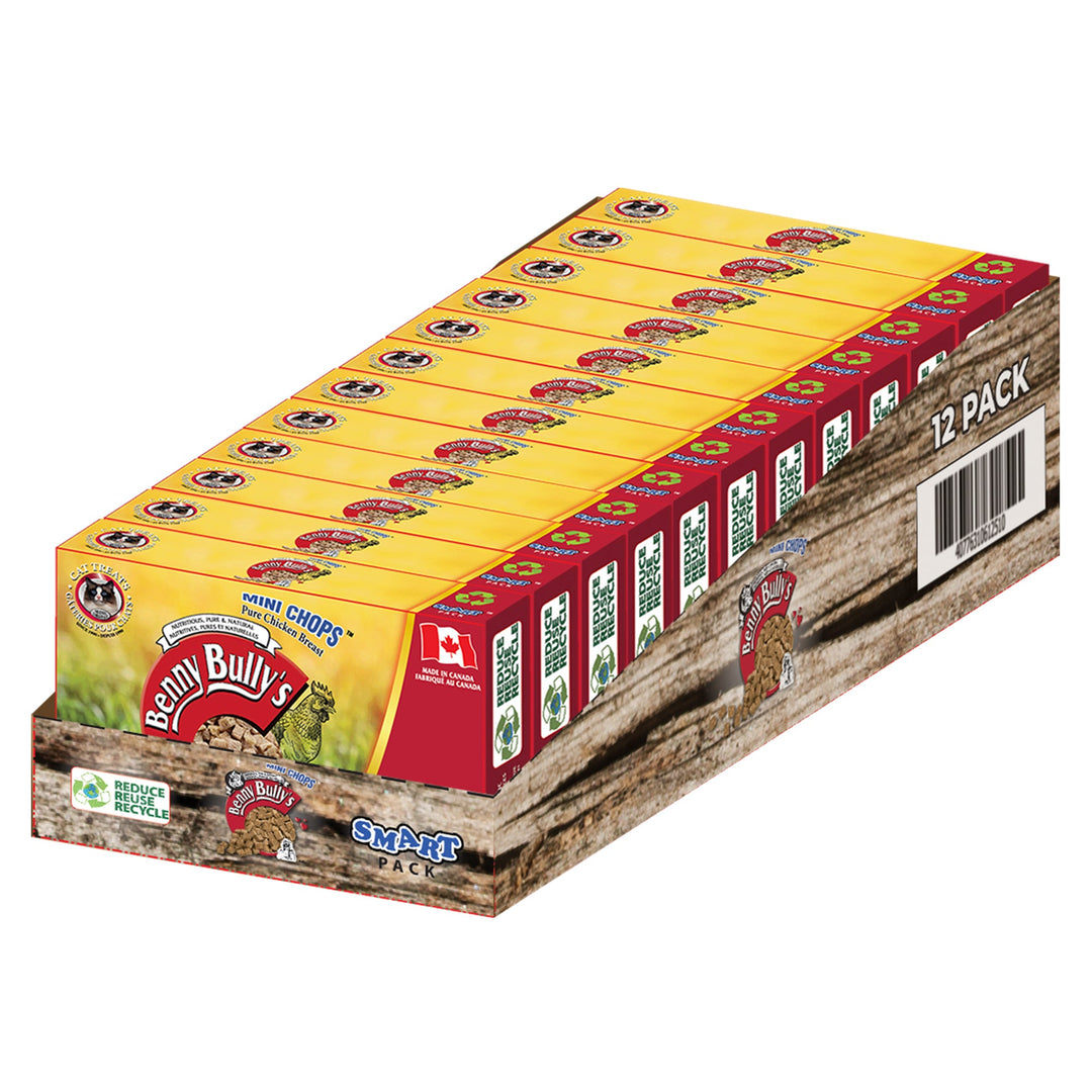Benny Bully's Mini Chops - Poitrine de Poulet Pur - Gâteries Lyophilisées pour Chats