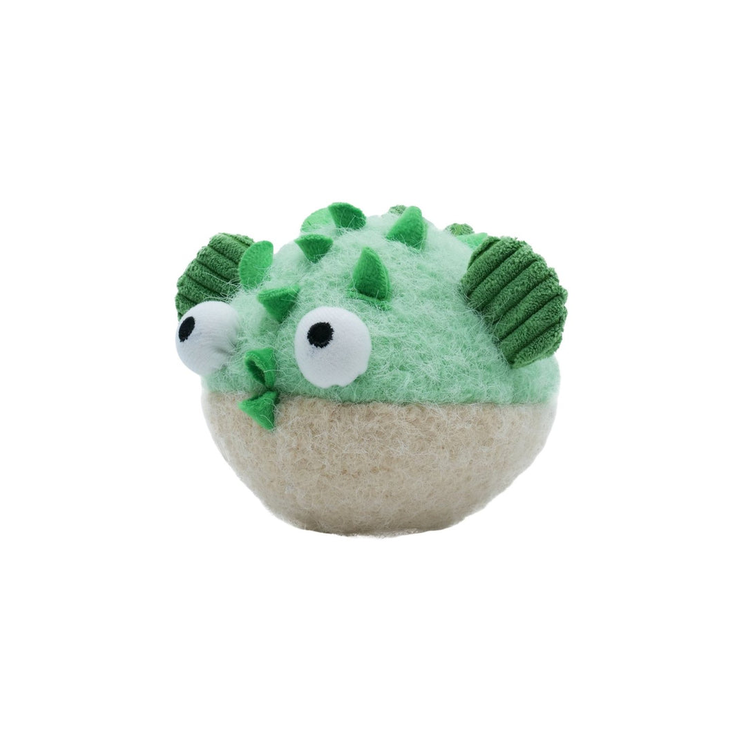 BüD'z - Jouet La Bande Wolly - Poisson-Globe en Peluche Compacte pour Chiens