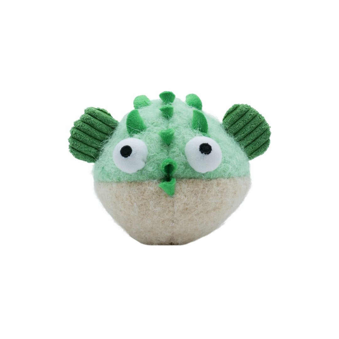 BüD'z - Jouet La Bande Wolly - Poisson-Globe en Peluche Compacte pour Chiens