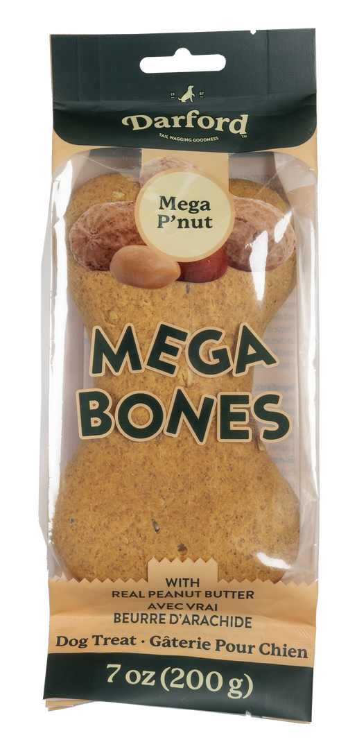 Darford Mega-Bones! - Os au Beurre d'Arachide - Biscuits Cuits au Four pour Chiens