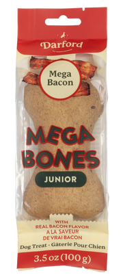 Darford Mega-Bones! - Os au Bacon - Biscuits Cuits au Four pour Chiens