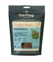 Darford Grain Free - Mini Coeurs pou Rafraîchissements de l'Haleine - Biscuits Sans Grains Cuits au Four pour Chiens