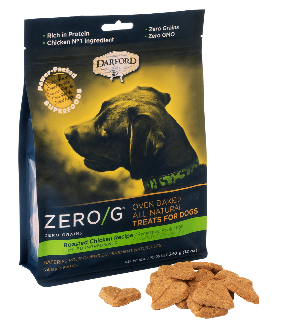 Darford Zero/G - Poulet Rôti - Biscuits à Ingrédients Limités Sans Grains Cuits au Four pour Chiens