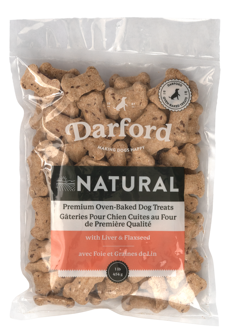 Darford Naturals - Foie et Graines de Lin - Biscuits Cuits au Four pour Chiens