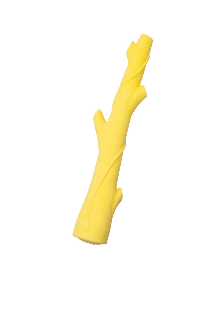 BüD'z - Jouet Branche Jaune en Mousse de Caoutchouc pour Chiens, 28 cm