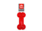 Voir l’image dans la galerie, BüD'z - Jouet Os à Pointes Rouge en Caoutchouc pour Chiens, 16 cm