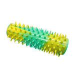 Voir l’image dans la galerie, BüD'z - Jouet Cylindre à Piques Jaune et Vert en Caoutchouc pour Chiens, 18 cm