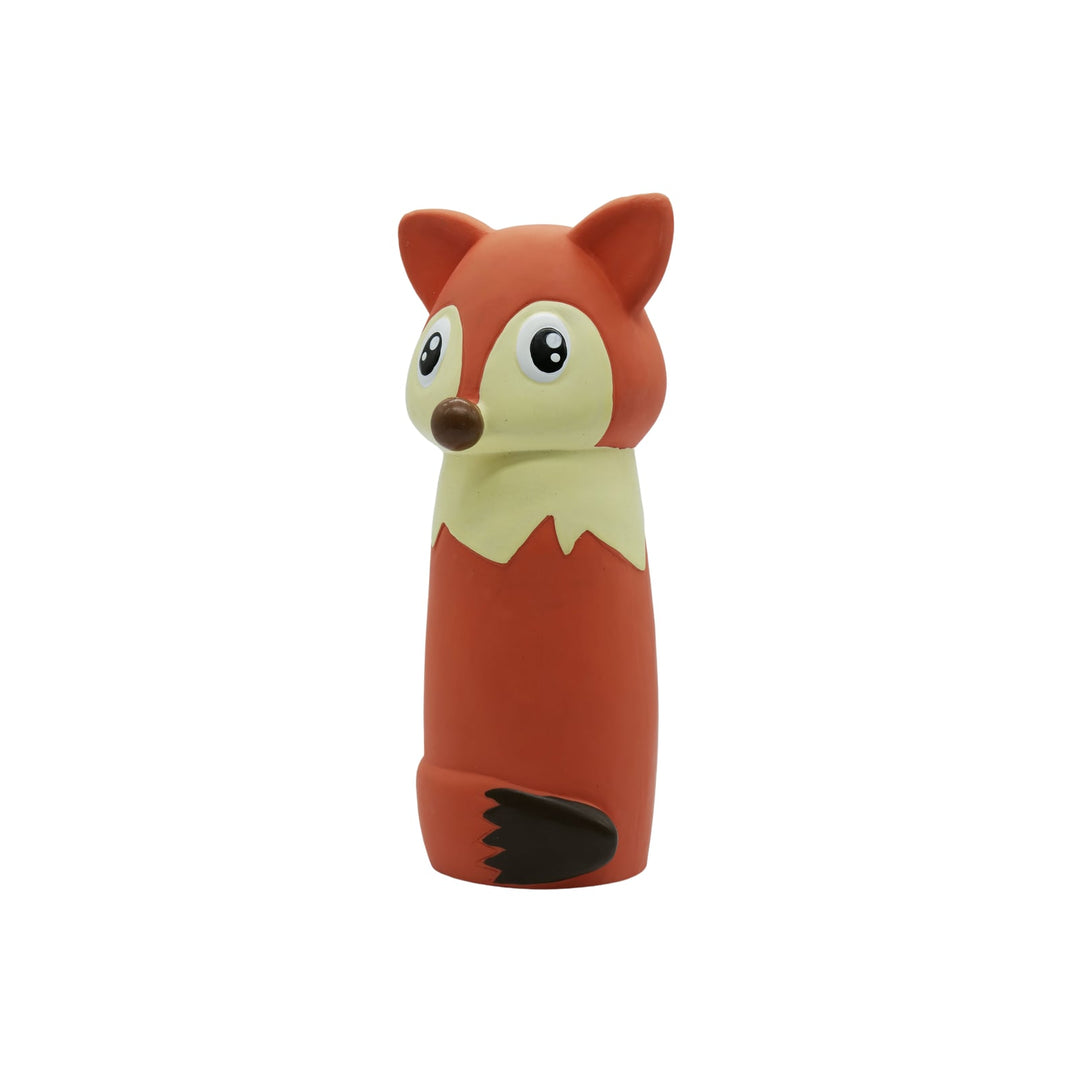 BüD'z - Jouet Renard en Latex avec Bouteille d'Eau Recyclée pour Chiens, 19 cm